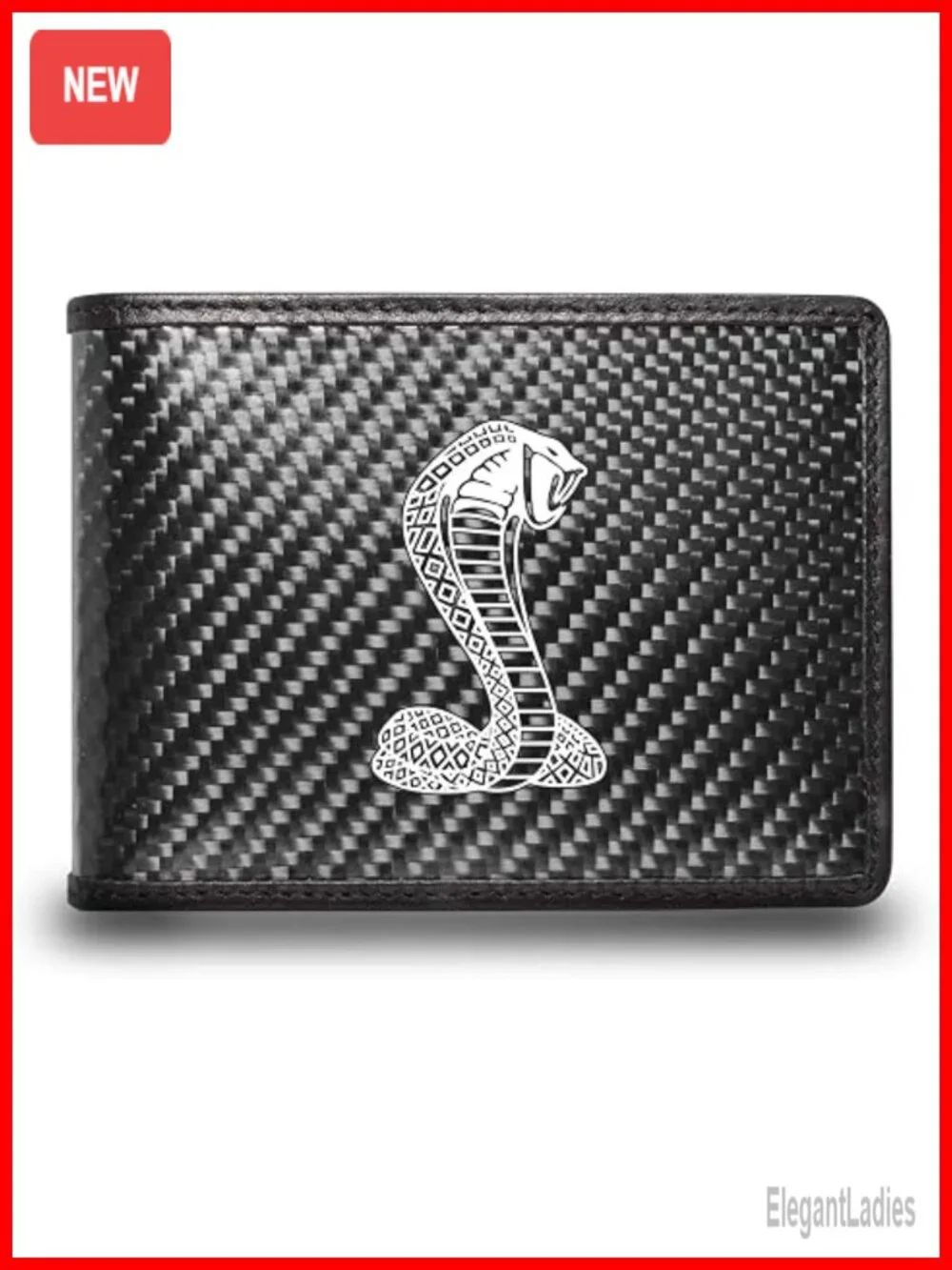 Real Carbon Fiber RFID Blocking Bi-fold Wallet